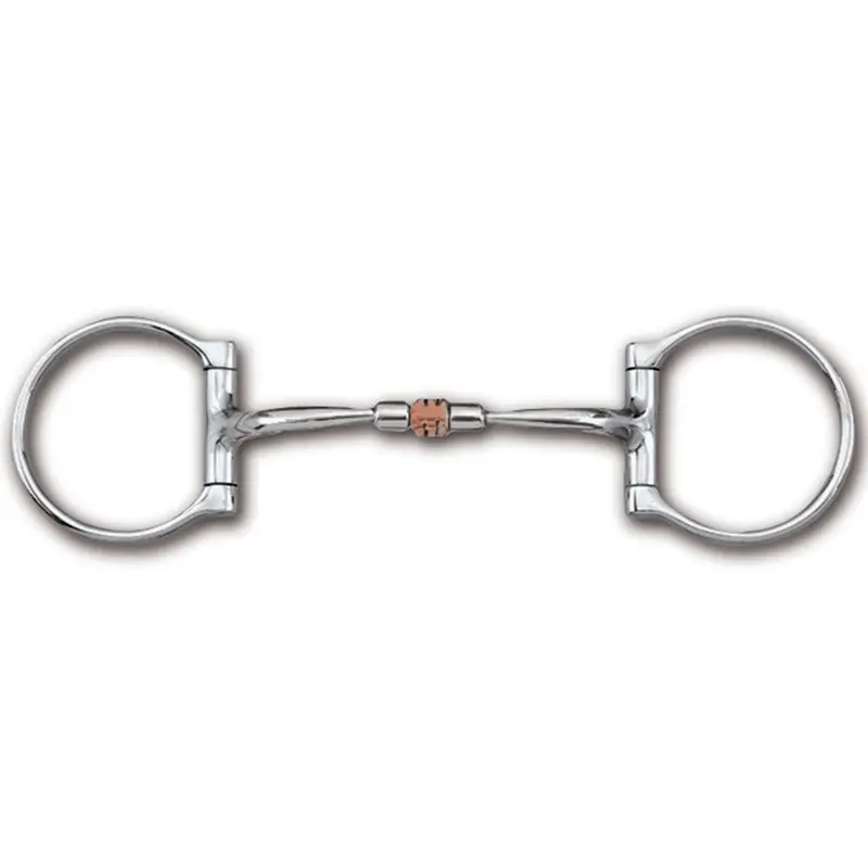 89-18035 Myler 5 Inch Western Dee W/Sweet Iron Comfort Snaffle- Copper Roller Mb 03 1