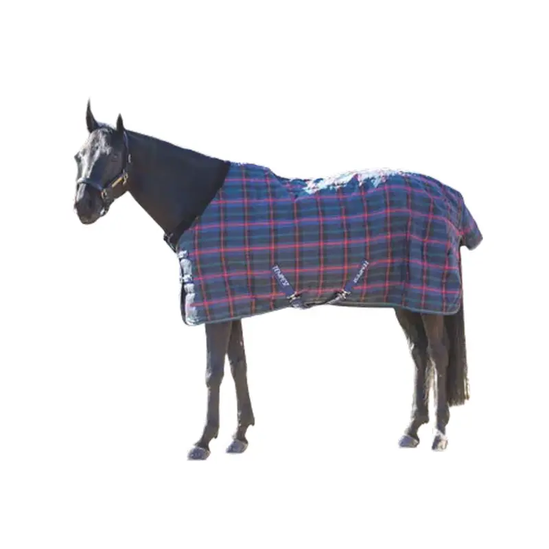 9369 Shires Tempest Plus 100G Stable Rug - Green Check 1