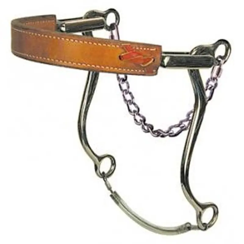 951 Reinsman Mechanical Hackamore Flat Leather Nose 1