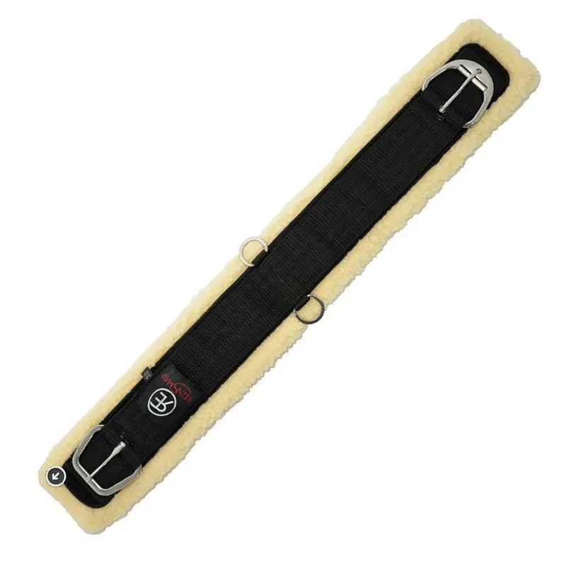9603 Reinsman Straight Fleece Cinch - Black 1