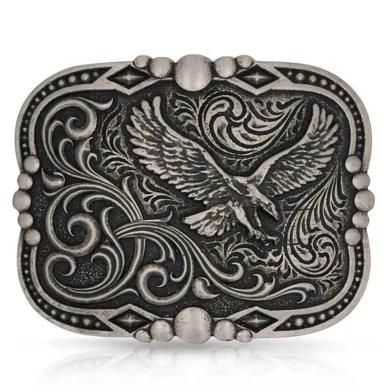 A1034s Montana Silversmiths Soaring Freedom Attitude Belt Buckle 1