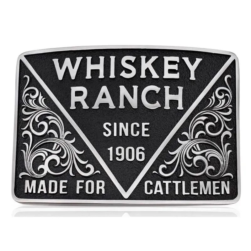 A1057wr Montana Silversmiths Whiskey Ranch Attitude Belt Buckle 1