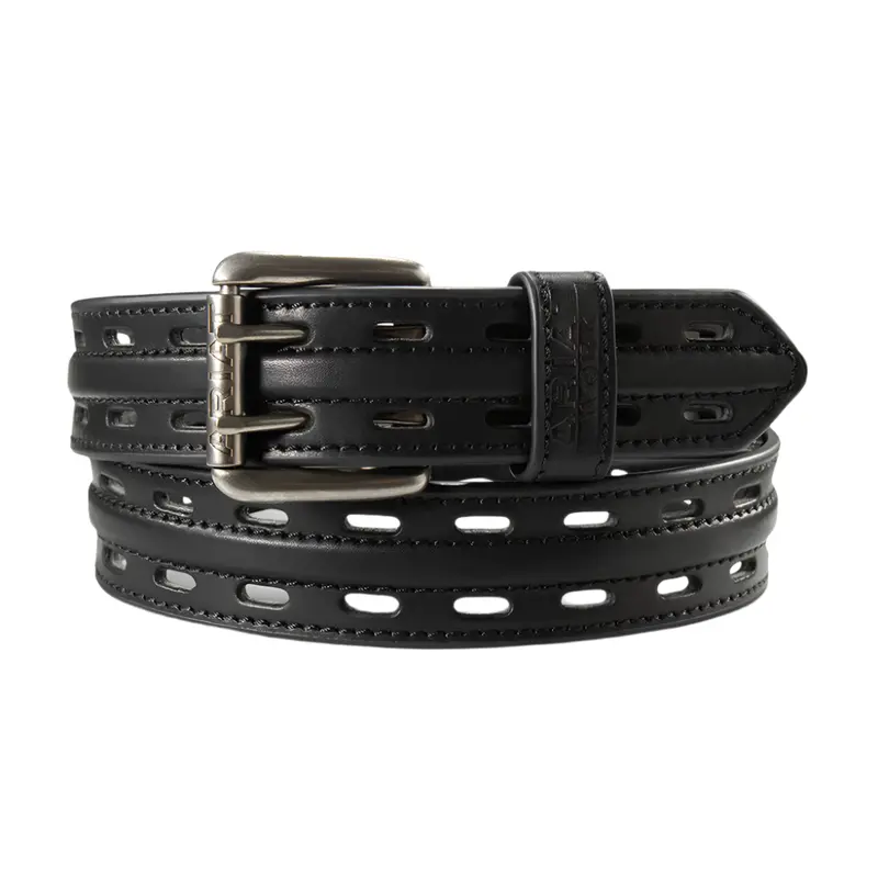 A1700701 Ariat Mens Work Belt 1 1/2" Double Hole - Black 1