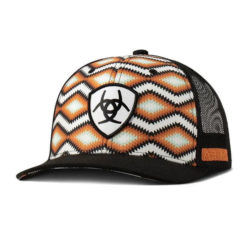 A300090826 Ariat Ladies Southwest Print Fabric Cap - Multicolor 1