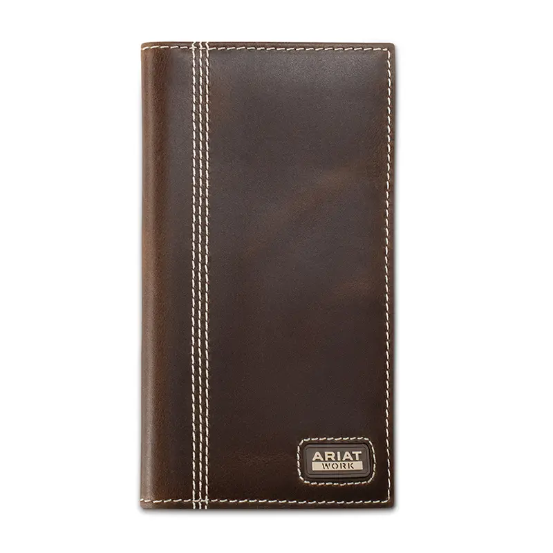A3403502 Ariat Rodeo Leather Triple Stitch Wallet 1