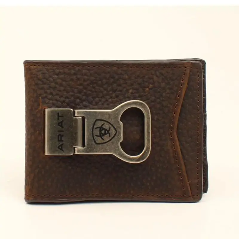 A35119282 Ariat Bi-Fold Money Clip Style Men's Wallet 1