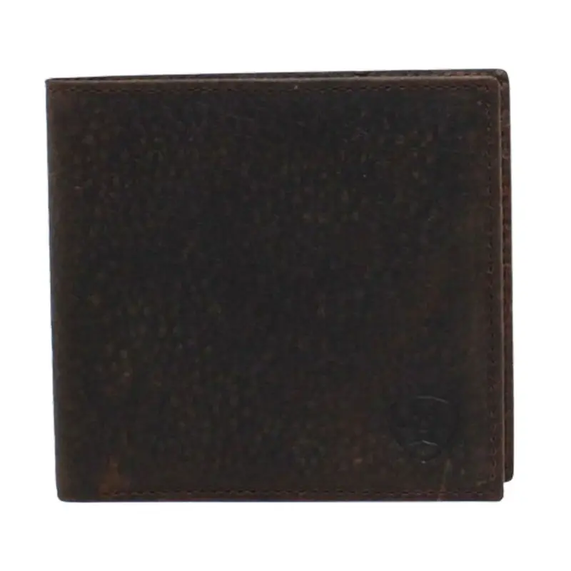 A35307282 Ariat Large Bifold Shield Logo Wallet - Brown Rowdy 1
