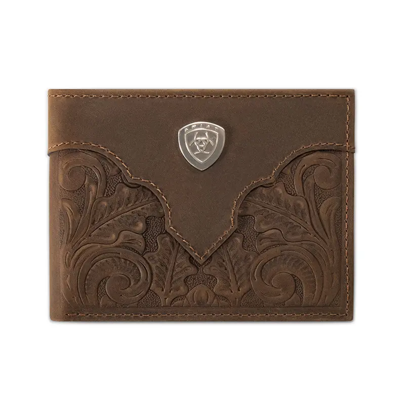 A3569044 Ariat Men's Bifold Tooled Leather Wallet 1