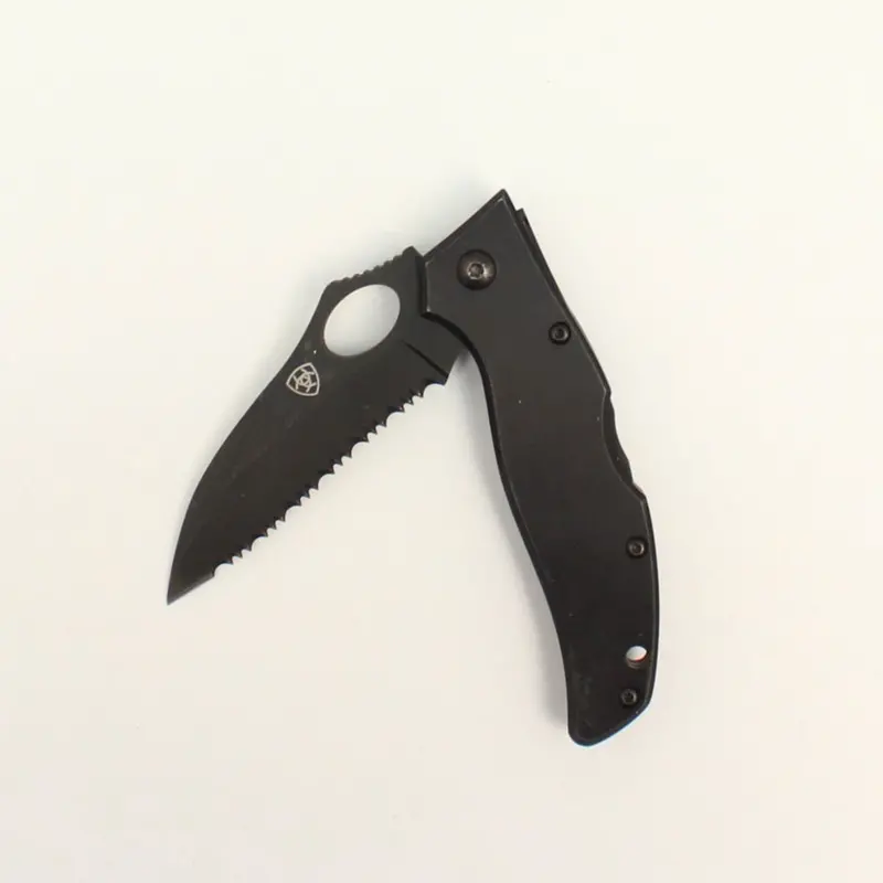 A710010101 Ariat Serrated Edge Black Knife 1