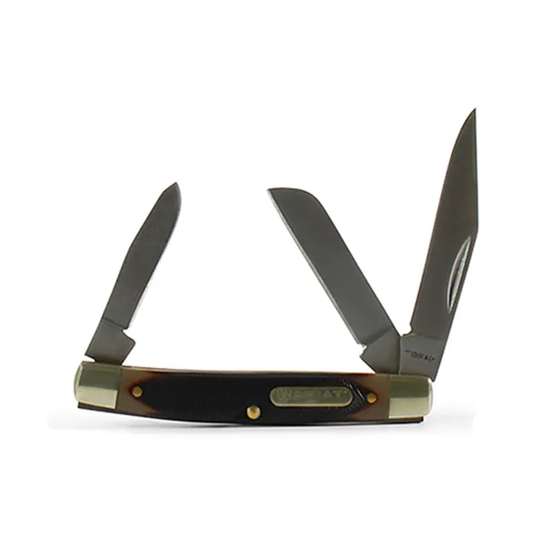 A710010802 Ariat Folding Large Knife 3 3/8'' Stockman Brown 1