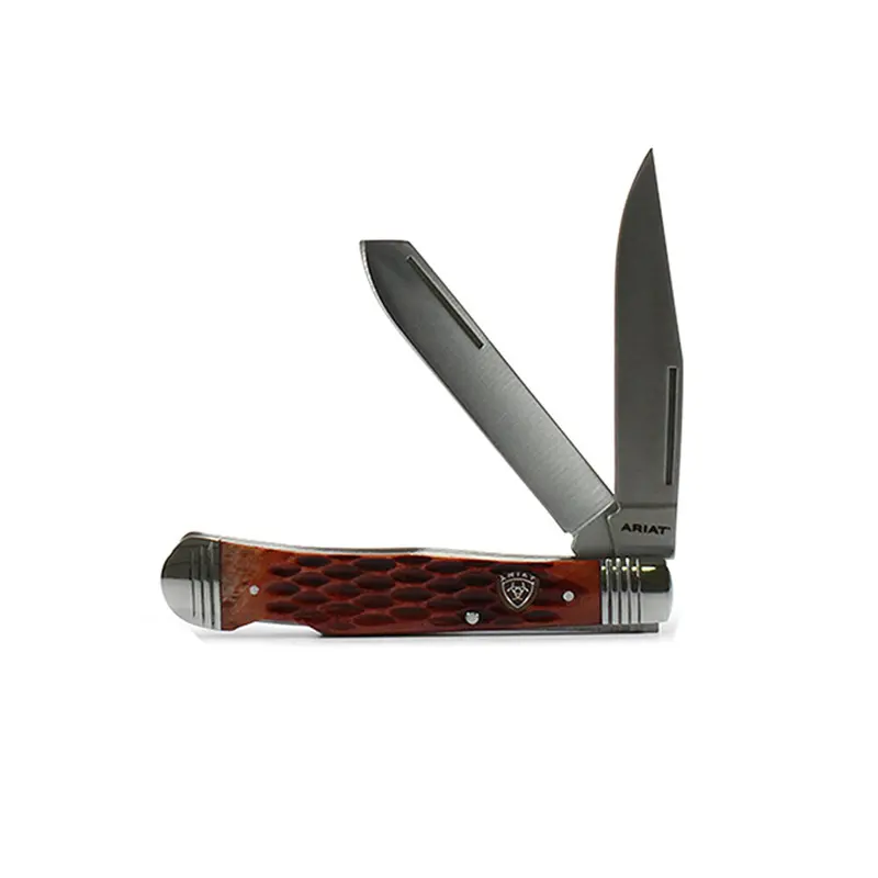 A710010902-M Ariat Folding Medium Knife Muskrat Brown 1