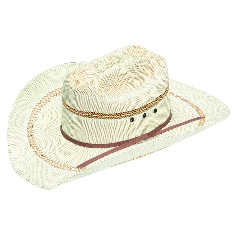 A73004 Ariat Youth Western Cowboy Bangora Straw Hat 1