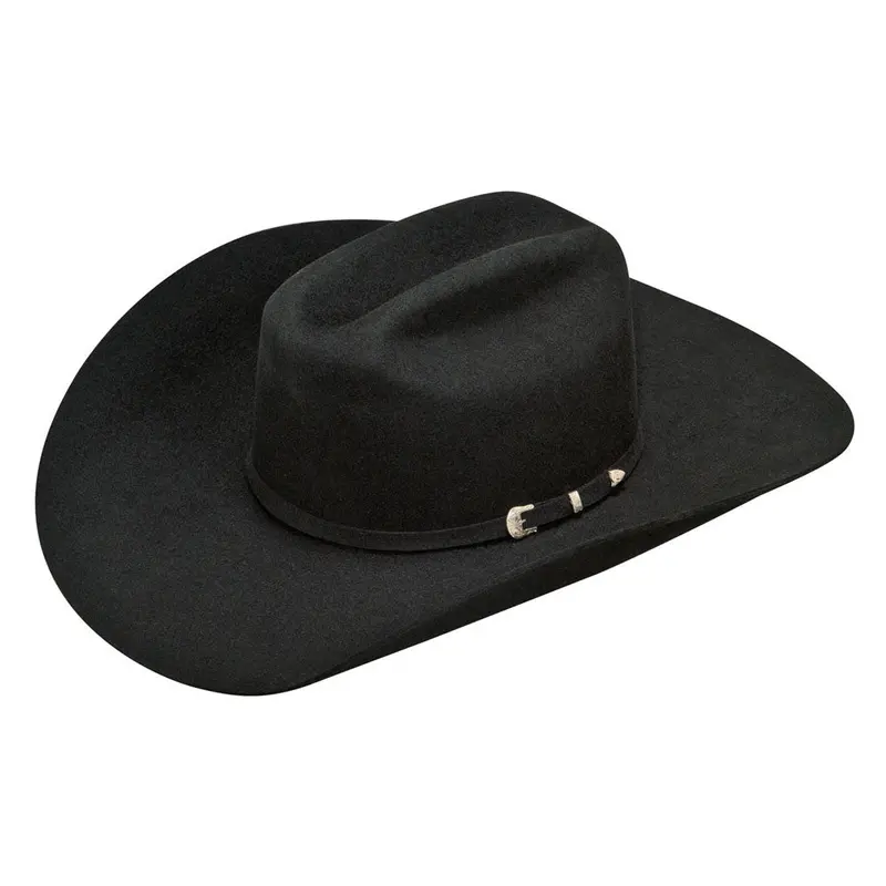 A7520001 Ariat 2X Black Wool Western Cowboy Hat 1