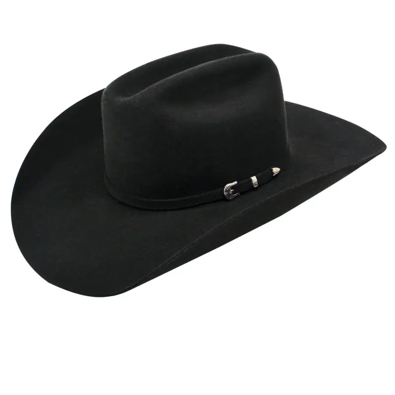 A7520601 Ariat Adult 3X Black Wool Felt Western Hat 1