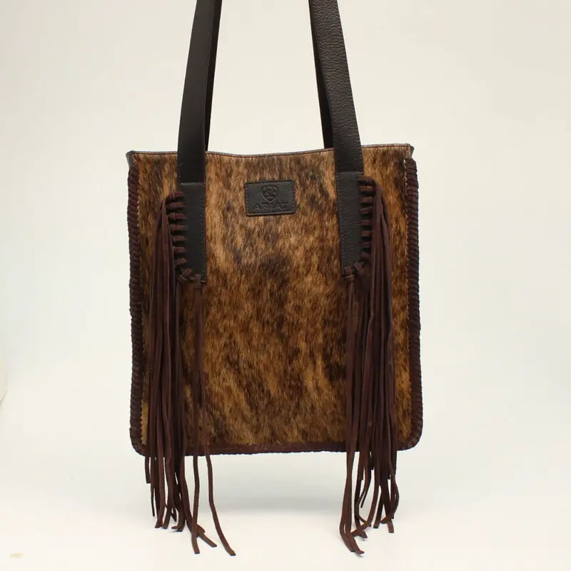 A770006602 Ariat Leather Scarlett Long Tote Purse With Fringe 1