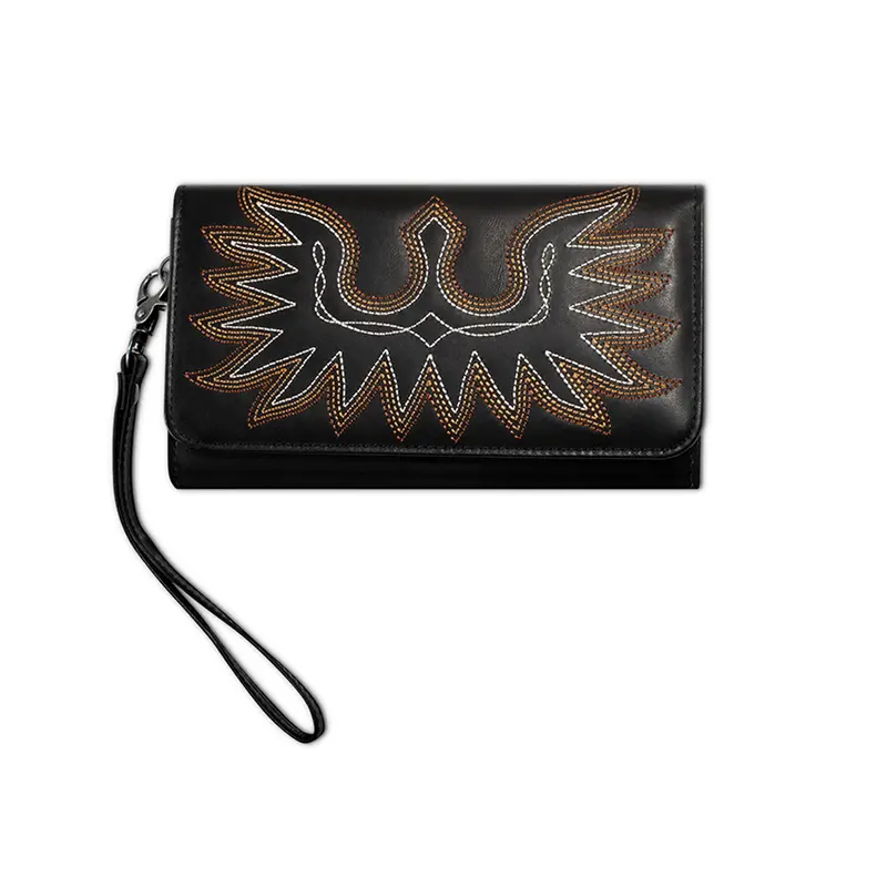 A770021601 Ariat Casanova Clutch Wallet Purse - Black 1