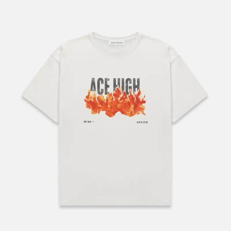 Ace High Vintage White T-Shirt 1
