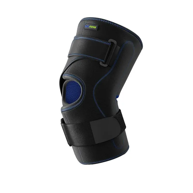 Actimove Sports Edition Knee Brace Wrap Around, Polycentric Hinges, Condyle Pads, Black 1