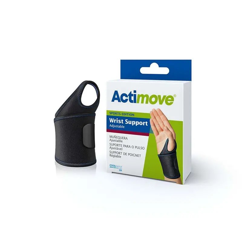 Actimove Sports Edition, Wrist Support, Adjustable, Universal, Black 1