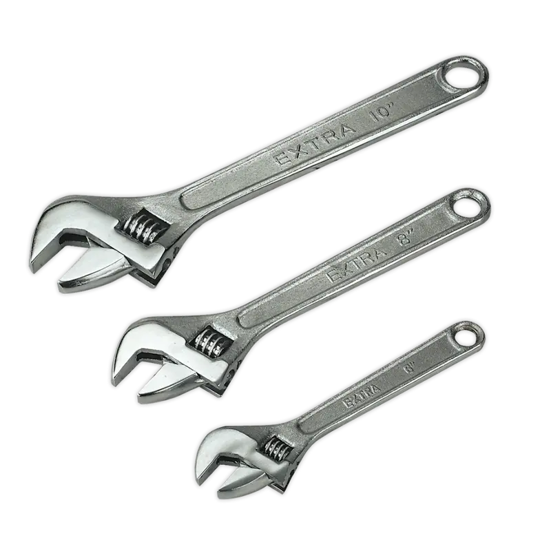 Adjustable Wrench Set 3Pc 150, 200 & 250Mm 1