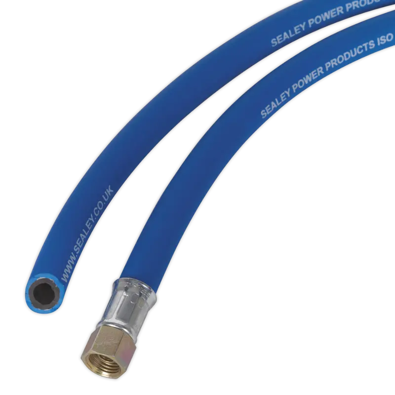 Air Hose 5Mtr X Ø8mm With 1-4"Bsp Unions Extra Heavy-Duty 1