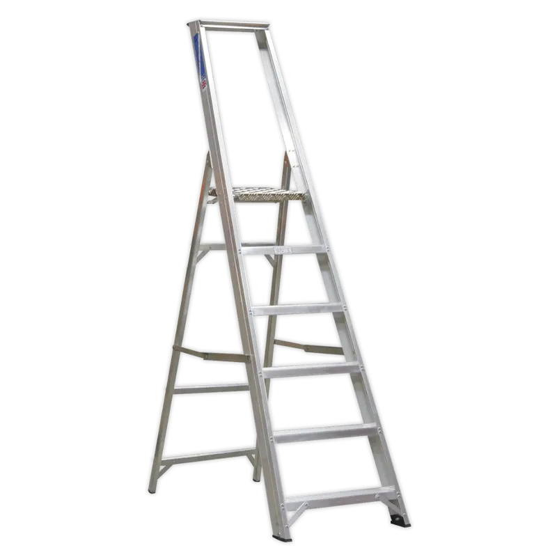 Aluminium Step Ladder 6-Tread Industrial Bs 2037-1 1