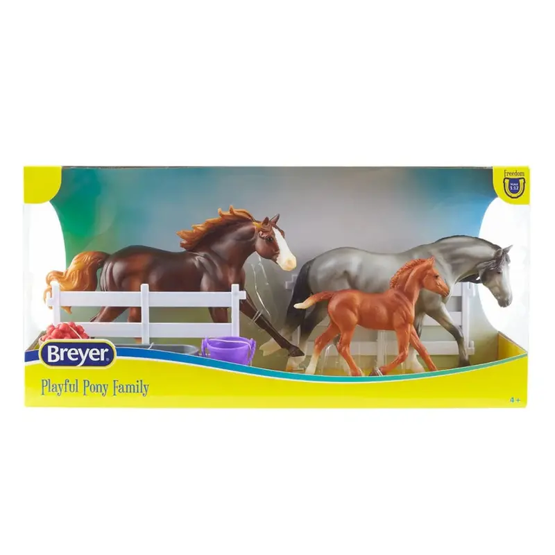 B-Fs-10229 Breyer Horse Freedom Series Playful Pony Family Set 1