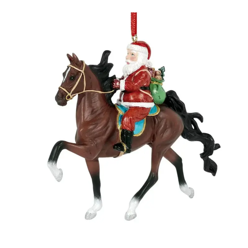 B-Hp-10227 Breyer Holiday Christmas 2025 Santa Ornament - Showman 1