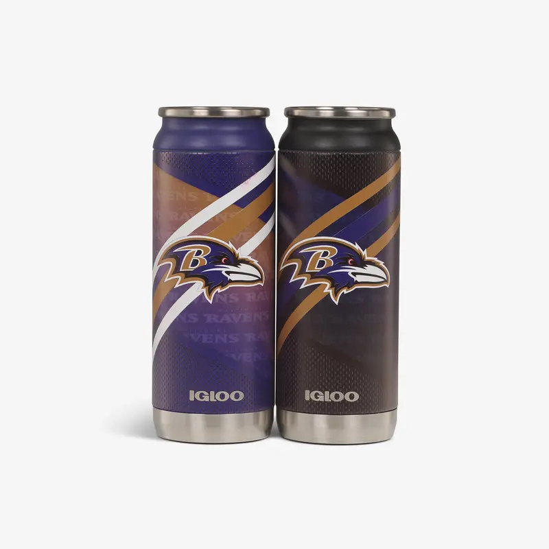 Baltimore Ravens Home & Away 16 Oz Can 2-Pack 1