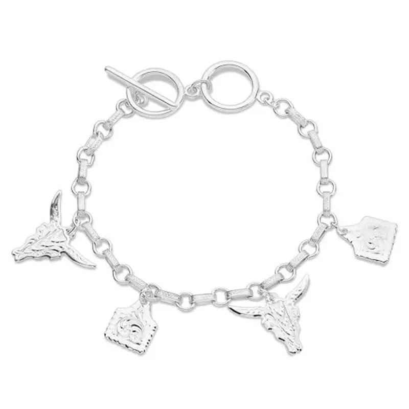 Bc5835 Montana Silversmiths Country Charm Bracelet 1
