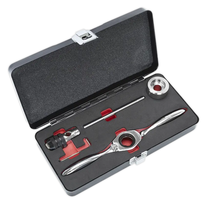 Bi-Directional Ratchet Tap & Die Holder Set 5Pc 1
