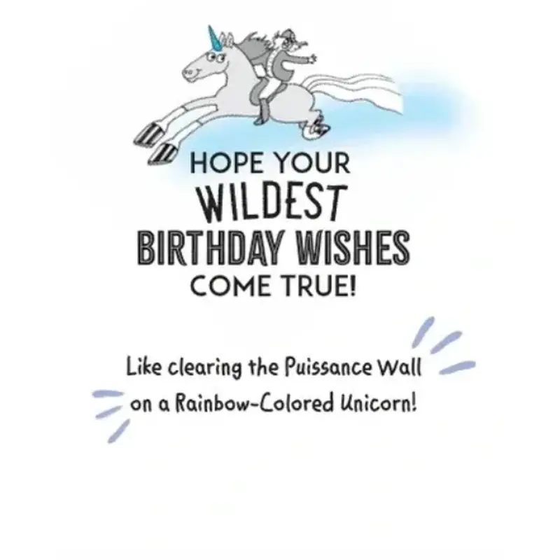 Birthday Card - Rainbow-Colored Unicorn 2