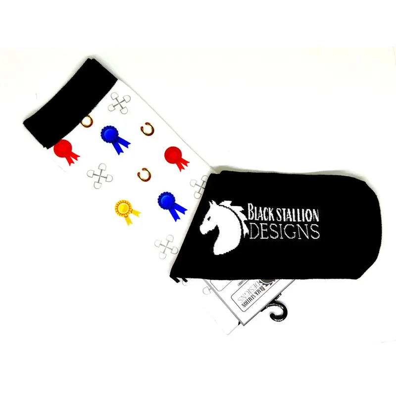 Black Stallion Designs Women's Equestrian Boot Socks - You're A Winner! 1