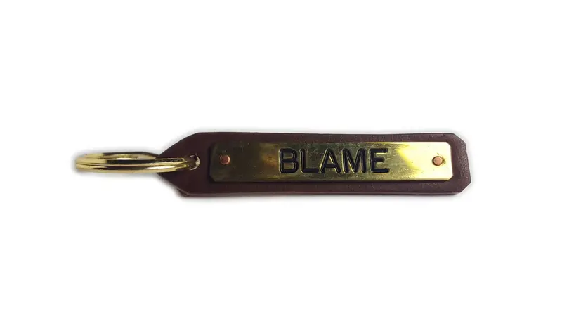 Blame Leather Key Chain 1