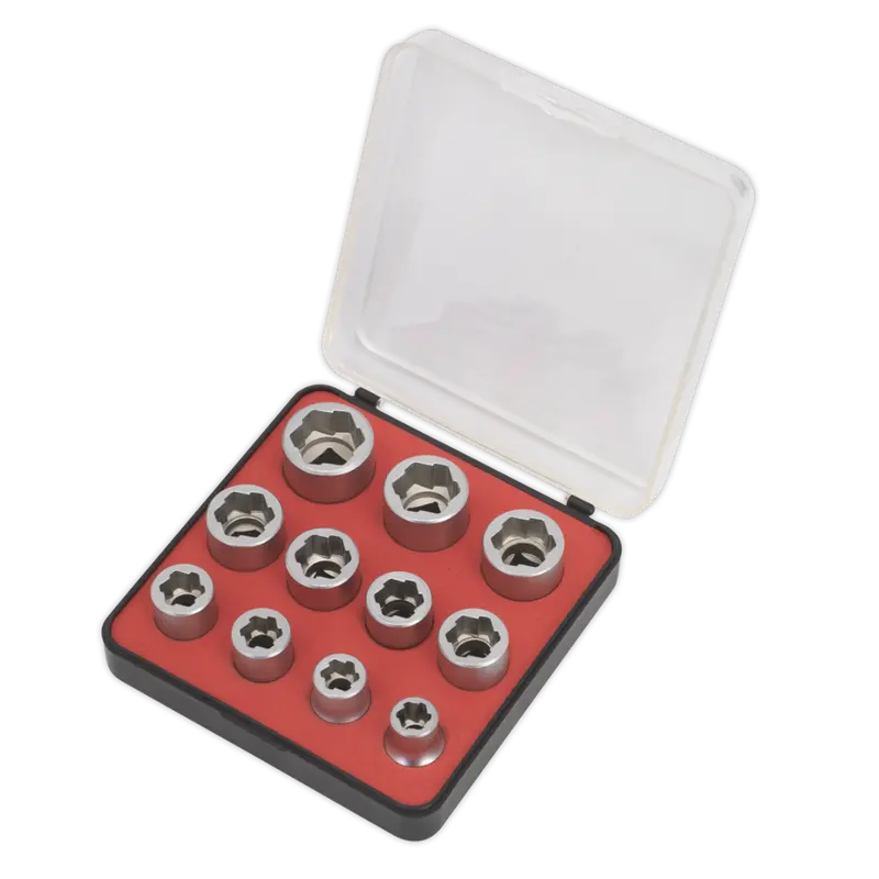 Bolt Extractor Socket Set 11Pc 3-8"Sq Drive Metric 1