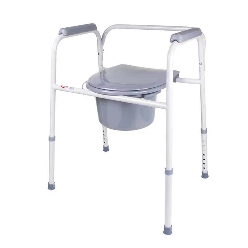 Carex Classics Steel Commode, White 1