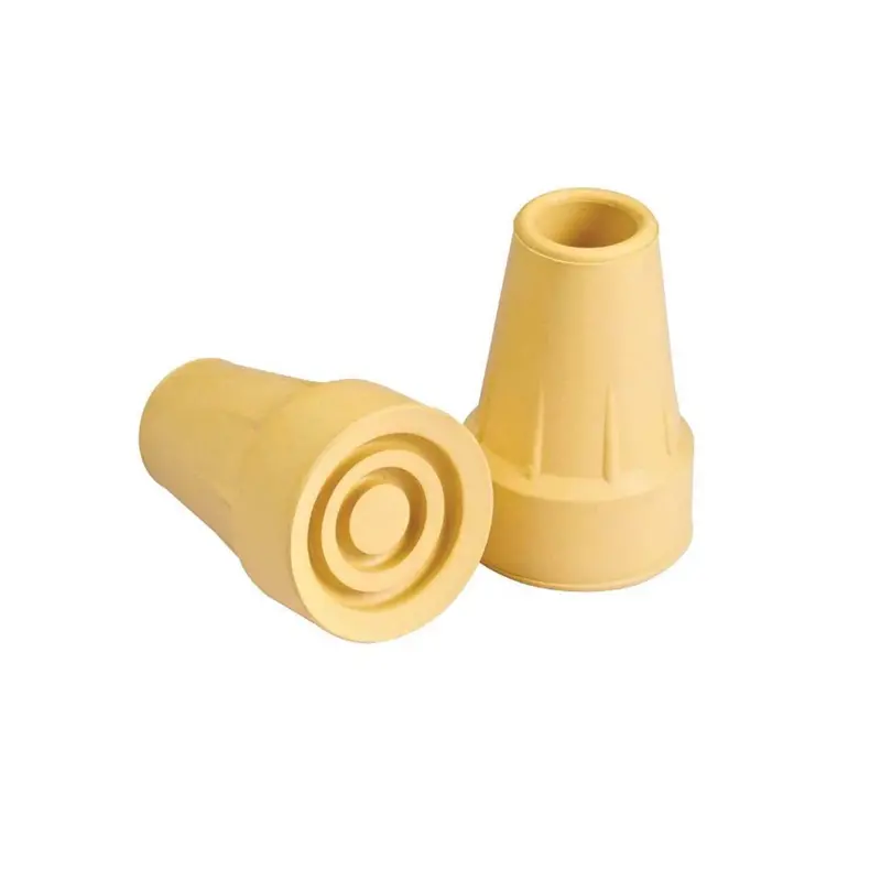 Carex Extra Large Crutch Tips 7/8", Cream - 2 Pack 1