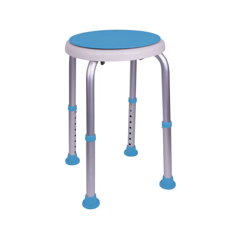 Carex Swivel Shower Stool, Blue 1