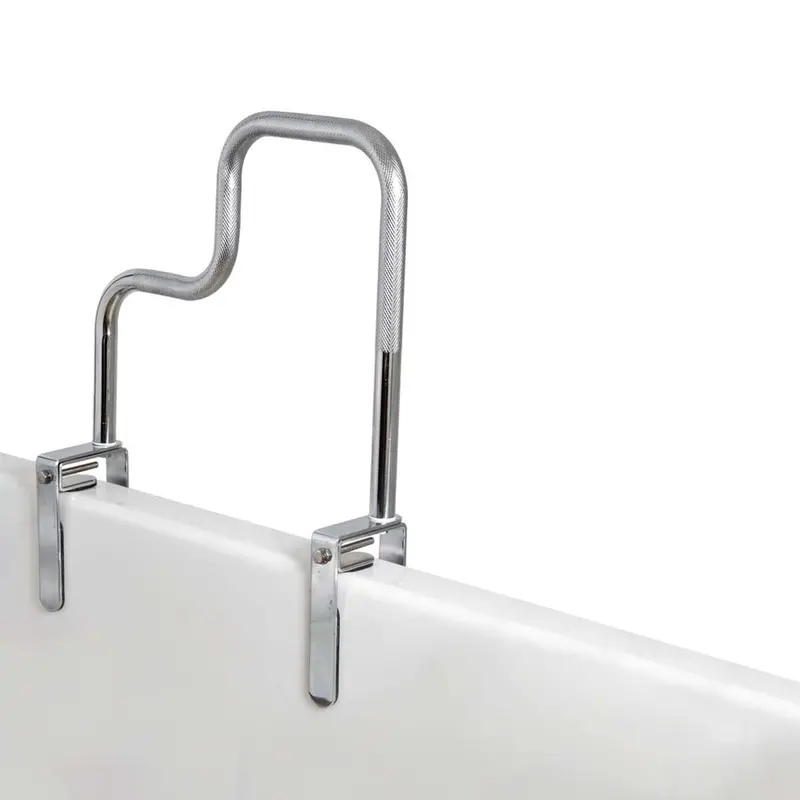 Carex Tri-Grip Bathtub Rail, Chrome 1