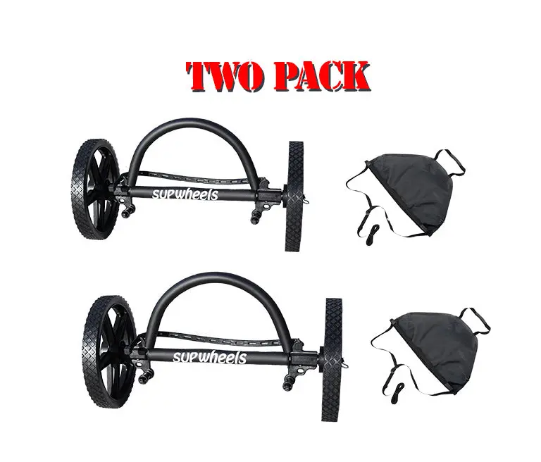 Carrier Sup Packaged - Two Pack - Evolution Paddle Board Bike Trailer - With Strap Handle (Bike Or Walk) 1
