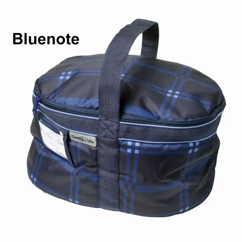 Cb9400 Chestnut Bay Quilted Lined Helmet Bag- Gorgeous Plaids 1