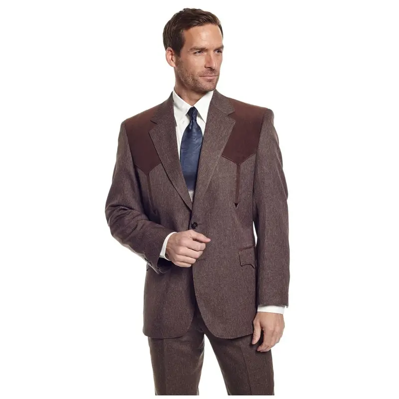 Cc2976 Circle S Men's Boise Heather Sport Coat - Heather Chestnut 1