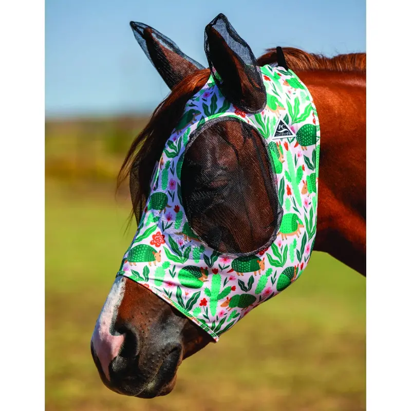 Cfm Professionals Choice Comfort Fit Lycra Fly Mask For Horses 1