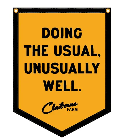 Claiborne Farm Motto Camp Flag 1