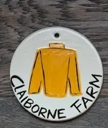 Claiborne Farm Silks Ornament 1