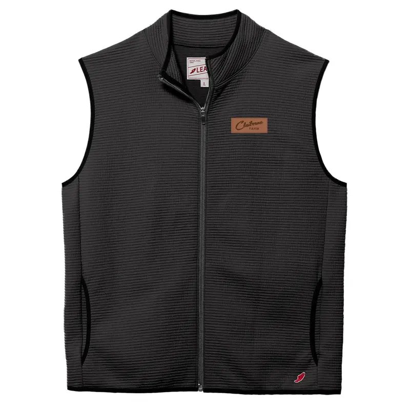 Claiborne Farm X League Leather Patch Vest 1