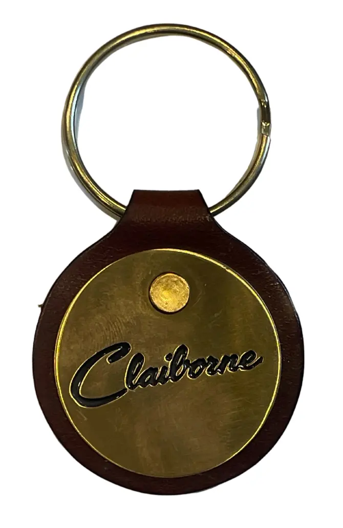 Claiborne Logo Round Key Chain 1