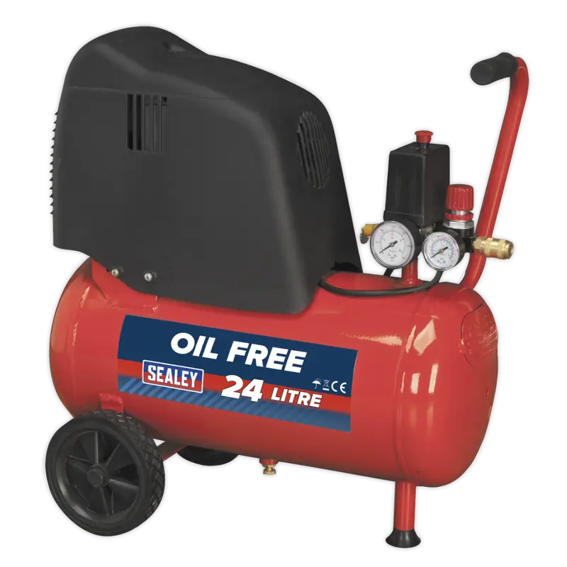 Compressor 24Ltr Belt Drive 1.5Hp Oil Free 1