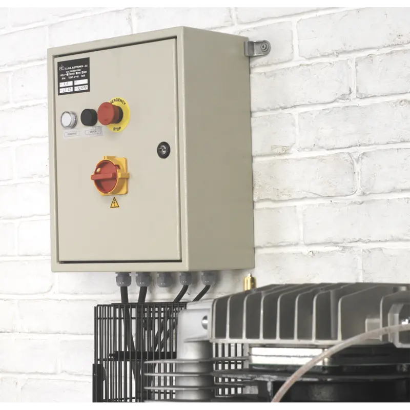 Compressor 270Ltr Belt Drive 10Hp 3Ph 2-Stage With Cast Cylinders 1