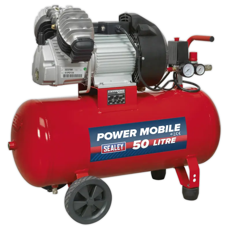 Compressor 50Ltr V-Twin Direct Drive 3Hp 1